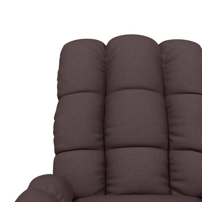 Massage Chair Dark Brown Fabric (100% polyester), plywood, iron