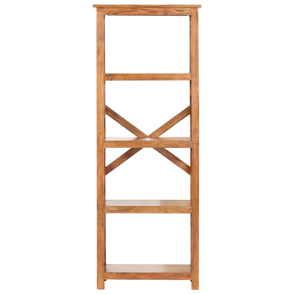 Bookshelf Honey Finish Solid acacia wood Medium Bookshelf