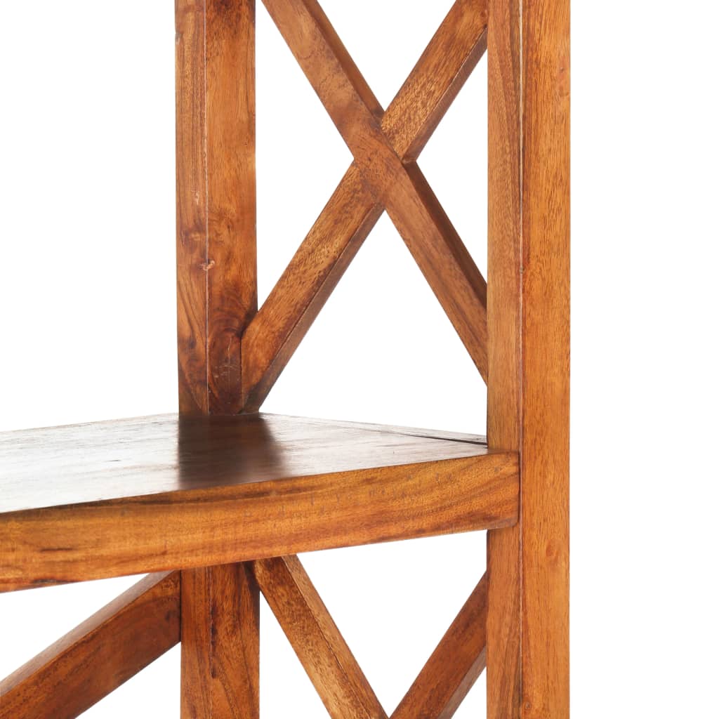 Bookshelf Honey Solid Acacia wood Large Bookshelf Rectangular