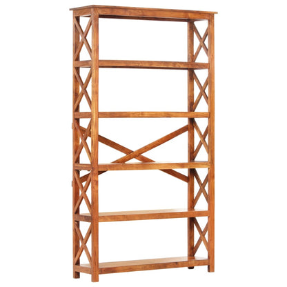 Bookshelf Honey Solid Acacia wood Large Bookshelf Rectangular