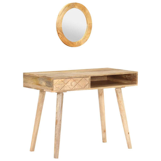 Dressing Table Natural Mango Wood Solid Mango Wood Medium