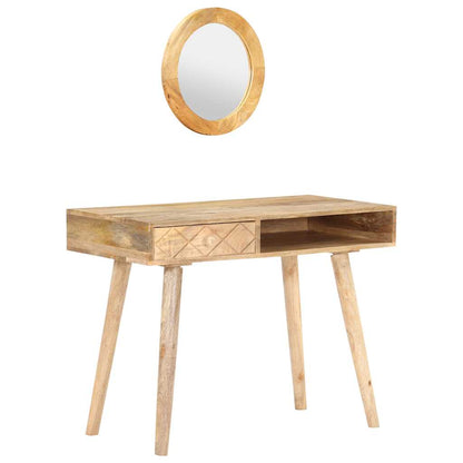 Dressing Table Natural Mango Wood Solid Mango Wood Medium