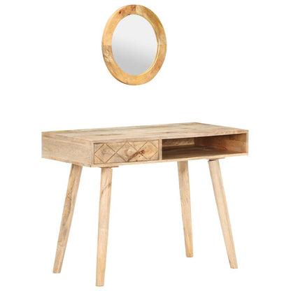 Dressing Table Natural Mango Wood Solid Mango Wood Medium