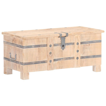 Chest White with natural wood grain Solid acacia wood Medium