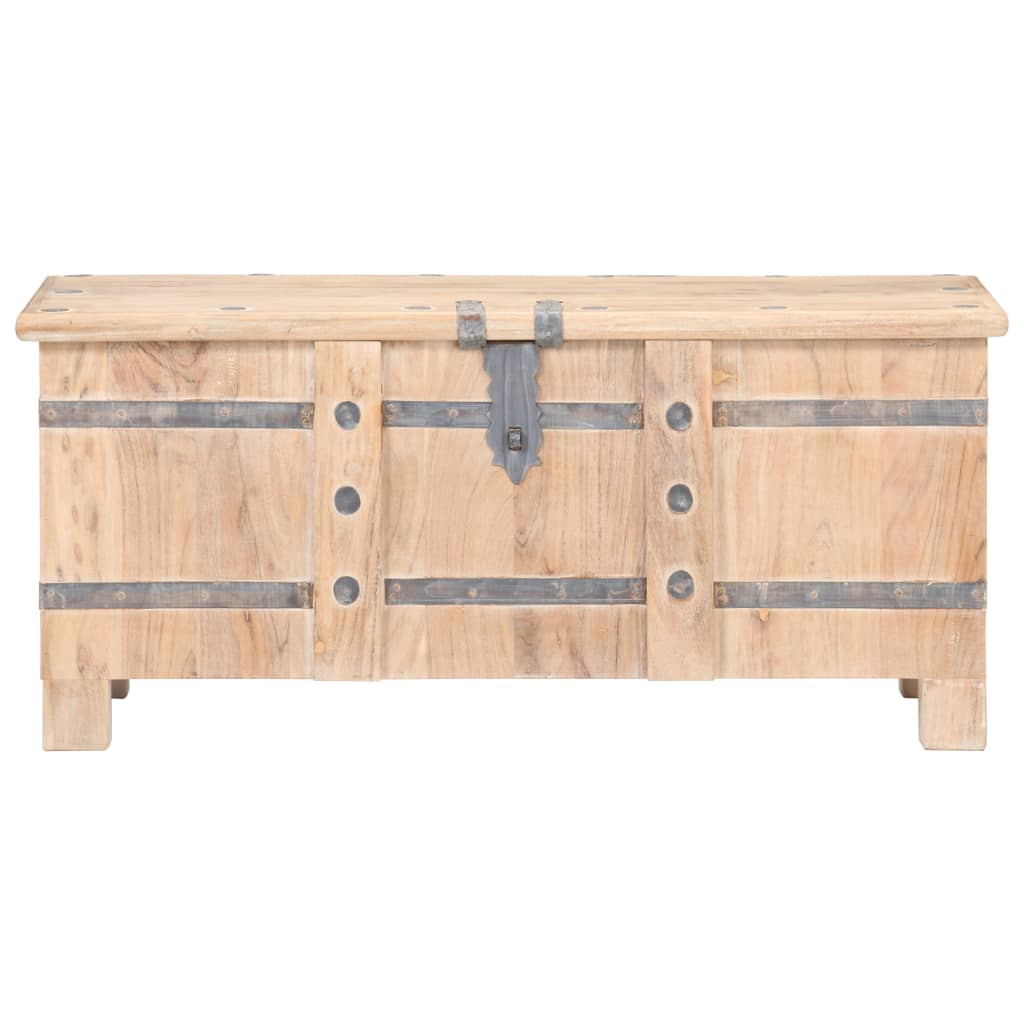 Chest White with natural wood grain Solid acacia wood Medium