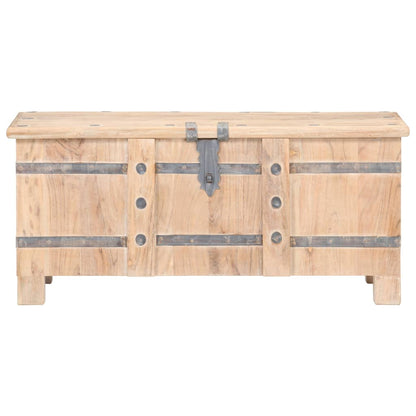 Chest White with natural wood grain Solid acacia wood Medium