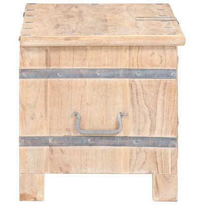 Chest White with natural wood grain Solid acacia wood Medium
