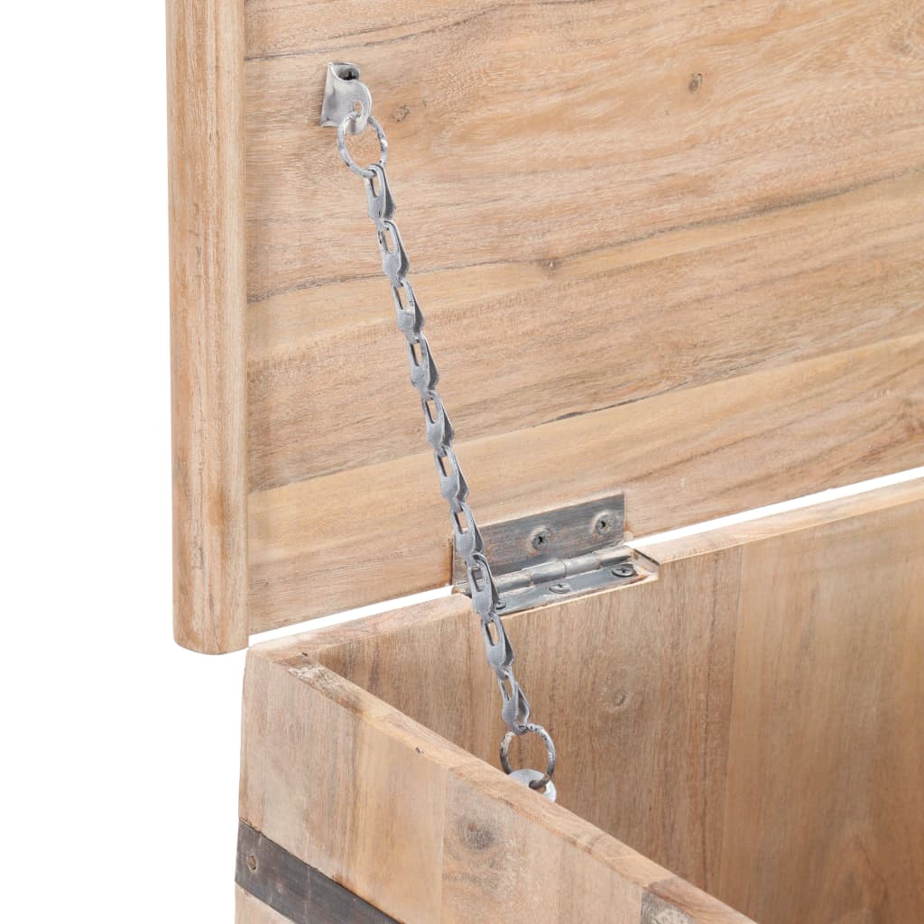 Chest White with natural wood grain Solid acacia wood Medium