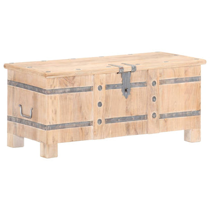 Chest White with natural wood grain Solid acacia wood Medium