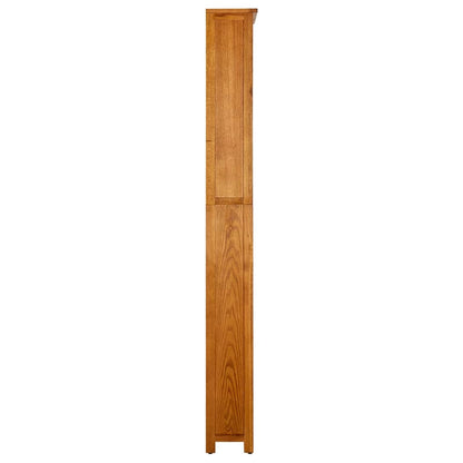 Bookcase Natural Oak Solid Oak Wood, MDF 78.7 in height Bookcase