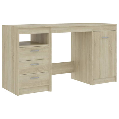 Desk Sonoma Oak Engineered Wood Medium Computer Desk