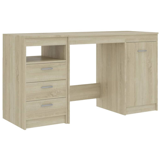 Desk Sonoma Oak Engineered Wood Medium Computer Desk