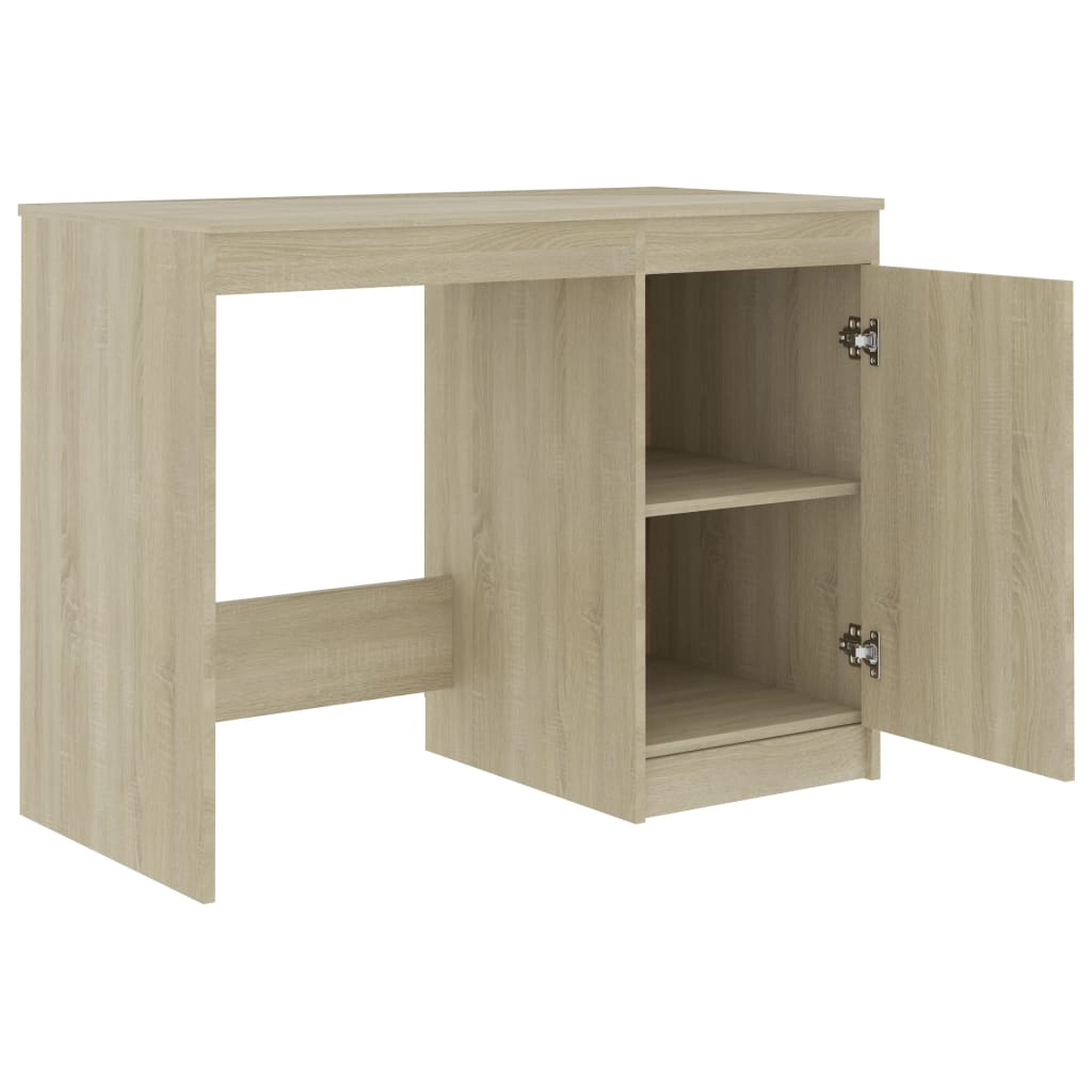 Desk Sonoma Oak Engineered Wood Medium Computer Desk