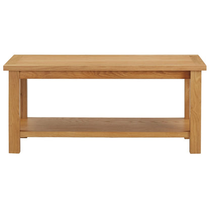 Coffee Table Natural Oak Solid Oak Wood with MDF Oak Veneer