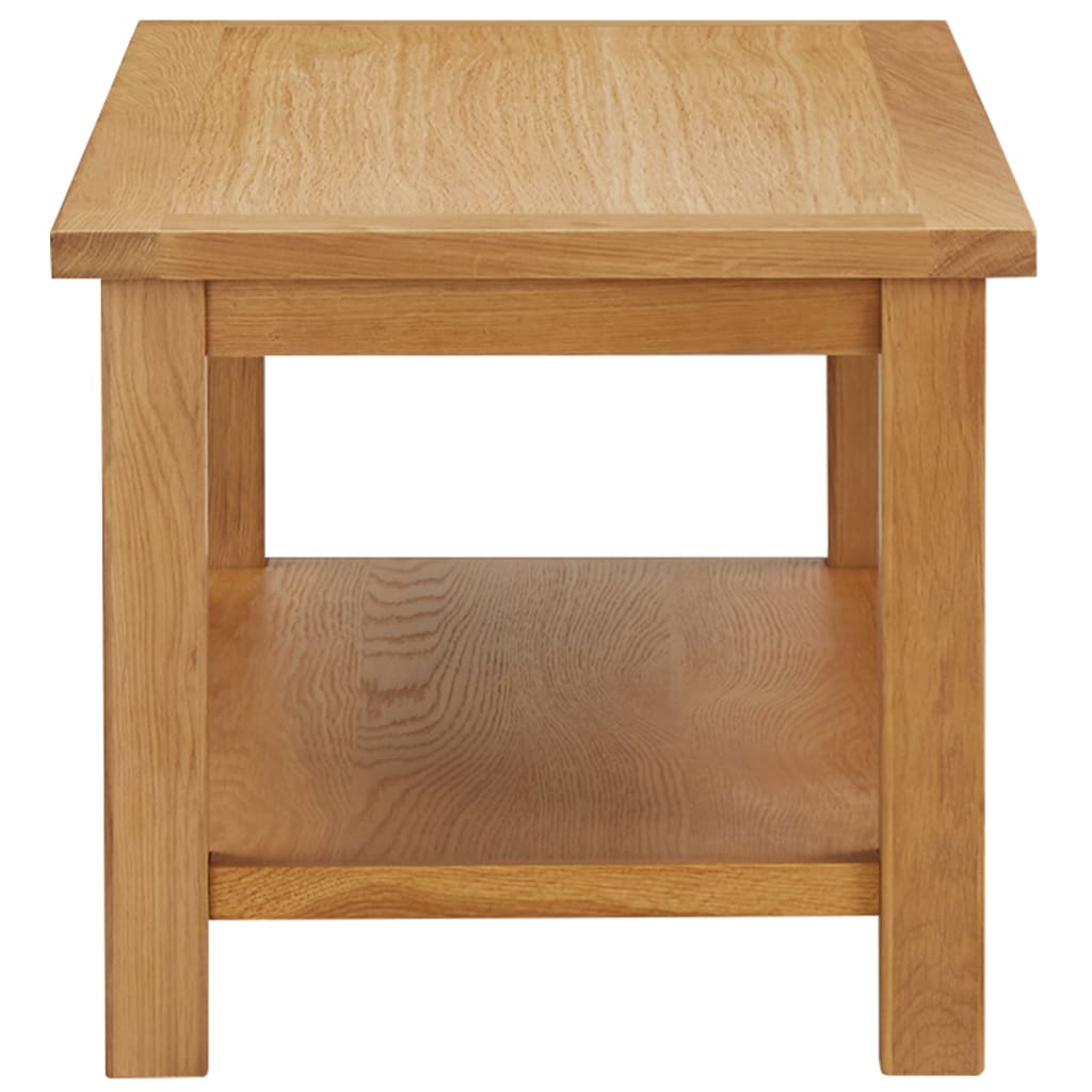 Coffee Table Natural Oak Solid Oak Wood with MDF Oak Veneer