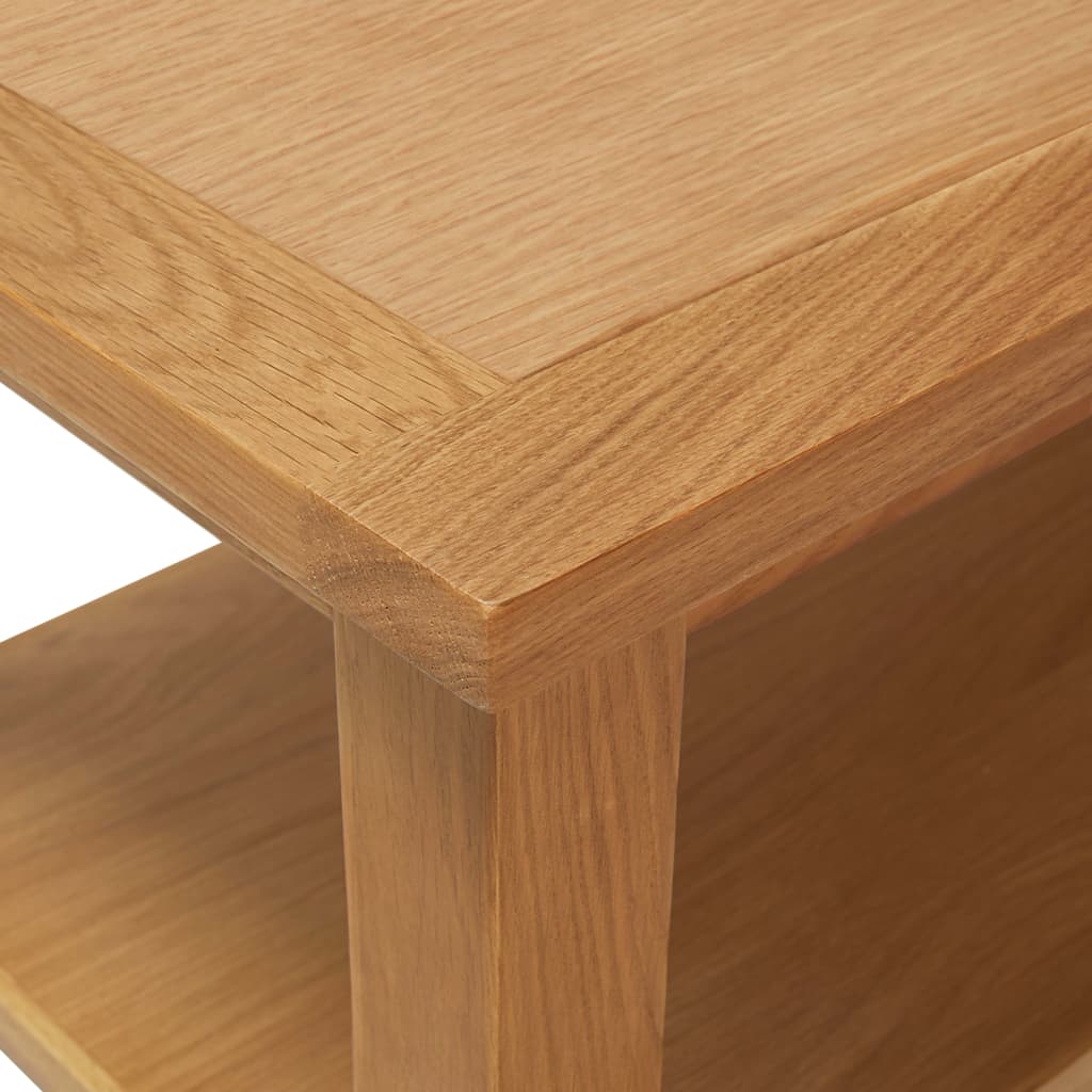Coffee Table Natural Oak Solid Oak Wood with MDF Oak Veneer