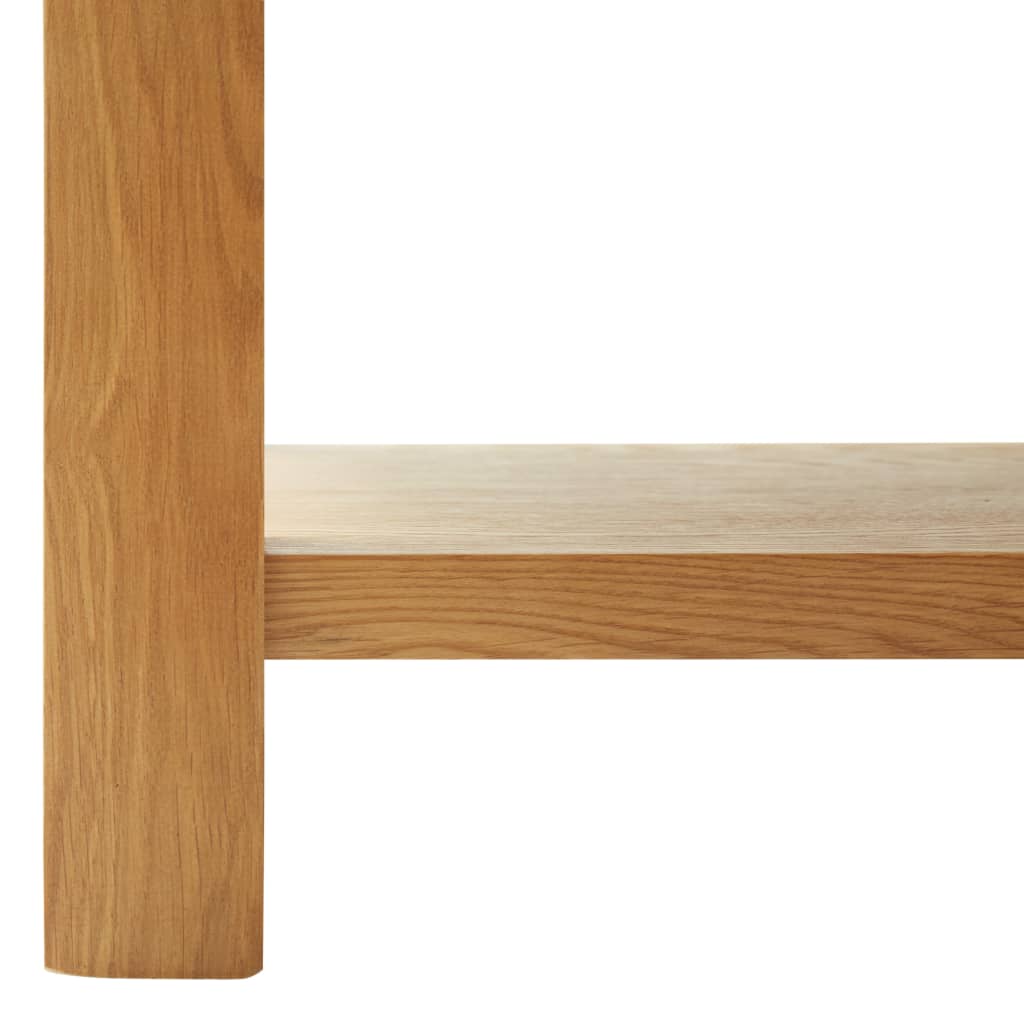 Coffee Table Natural Oak Solid Oak Wood with MDF Oak Veneer