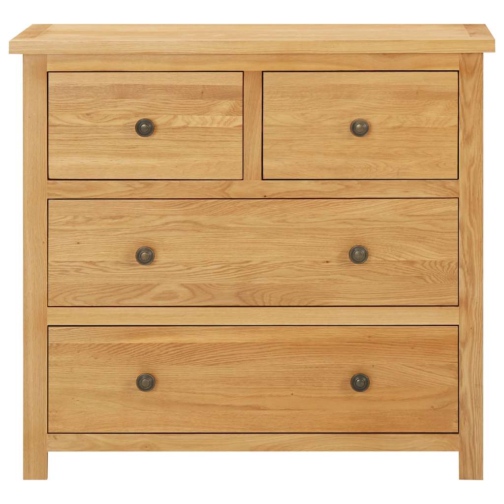 Chest Of Drawer Natural Oak Solid oak wood, MDF with oak veneer