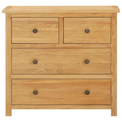 Chest Of Drawer Natural Oak Solid oak wood, MDF with oak veneer