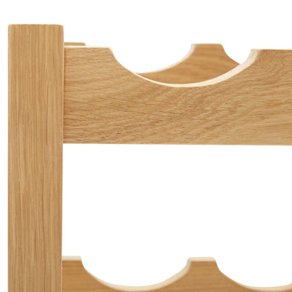 Wine Rack for 6 Bottles 14.6"x8.3"x8.3" Solid Oak Wood