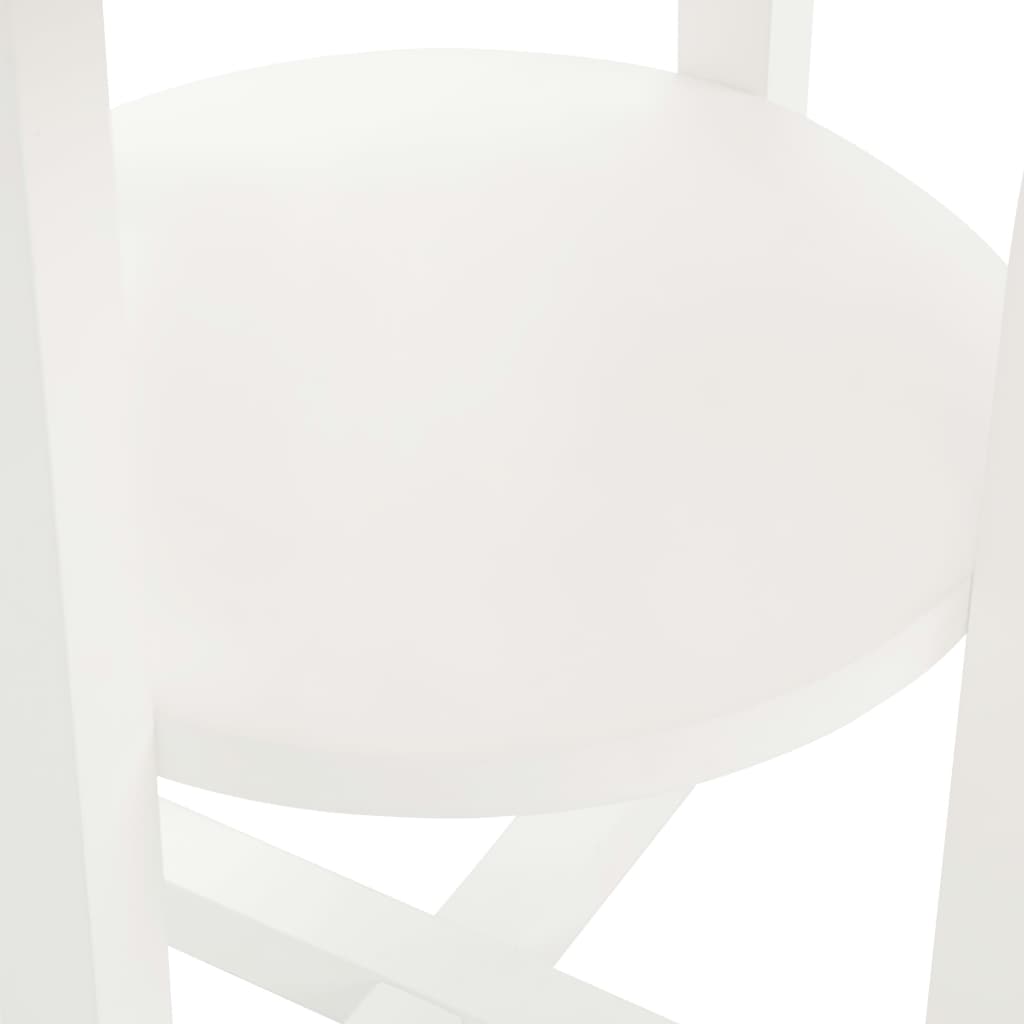 Lamp Table Oak and white Solid oak wood, MDF, solid acacia wood