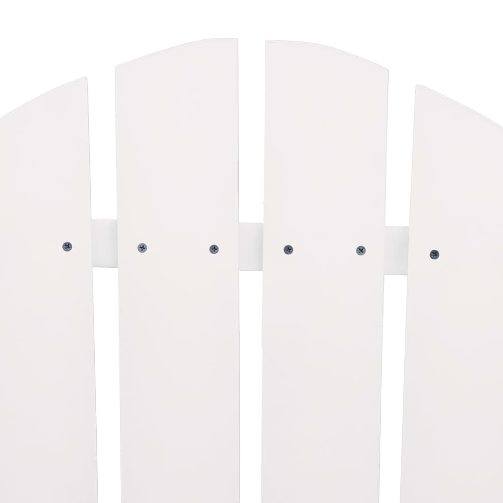 Garden Chair White Solid fir wood Regular Ergonomic
