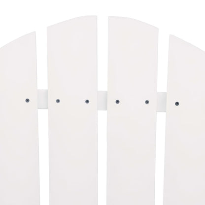 Garden Chair White Solid fir wood Regular Ergonomic