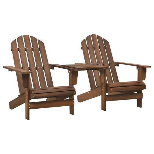 Garden Chair Brown Solid fir wood Standard Ergonomic