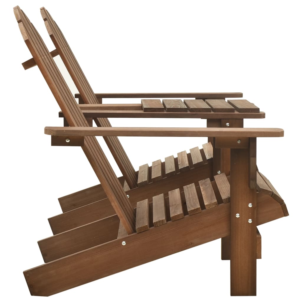 Garden Chair Brown Solid fir wood Standard Ergonomic