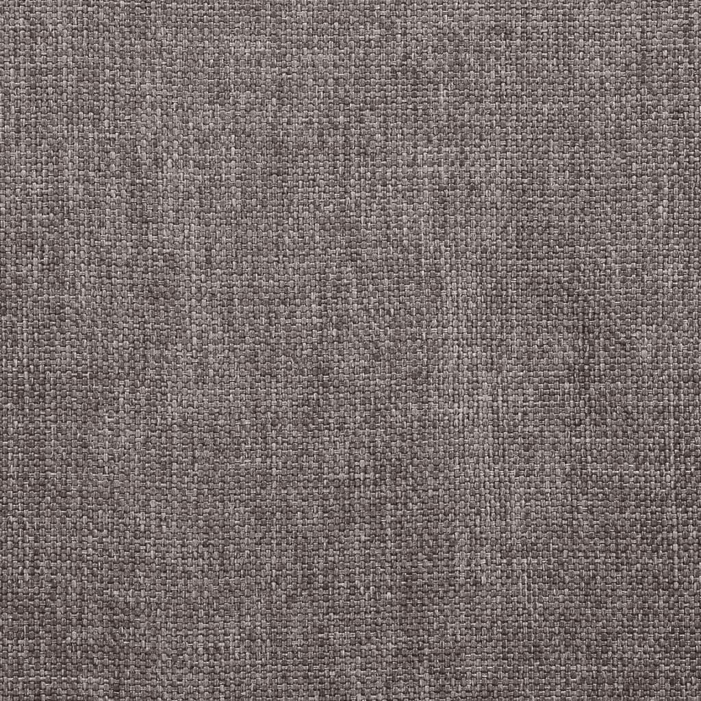 Dining Chair Set of 2 Taupe Fabric (100% polyester), metal