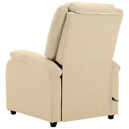 Massage Chair Cream Polyester fabric and metal Medium