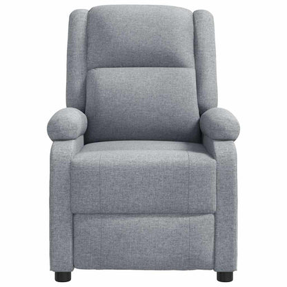 Massage Chair Light Gray Fabric (100% polyester), Foam, Metal, Wood