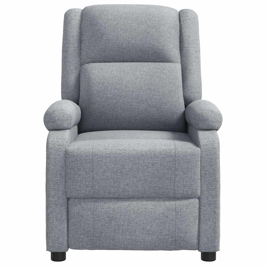 Massage Chair Light Gray Fabric (100% polyester), Foam, Metal, Wood