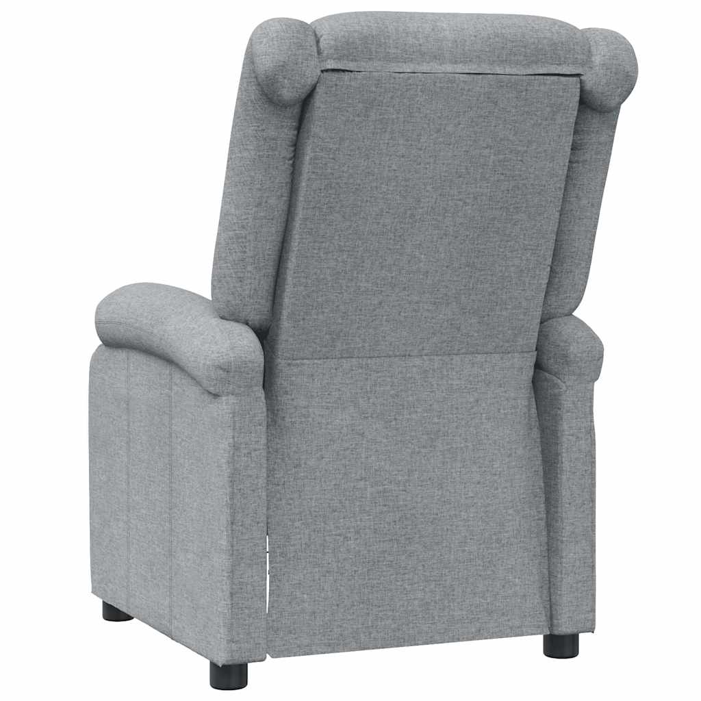 Massage Chair Light Gray Fabric (100% polyester), Foam, Metal, Wood