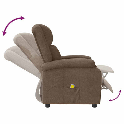 Massage Chair Brown 100% Polyester, Metal, Wood Great for home use