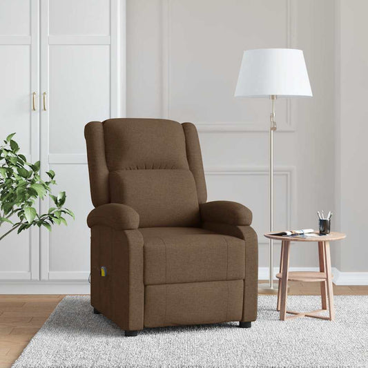 Massage Chair Brown 100% Polyester, Metal, Wood Great for home use