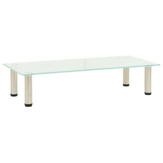 TV Stand Transparent Tempered glass, Stainless steel Medium