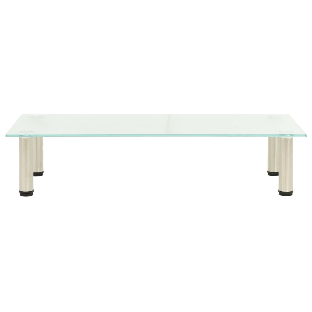 TV Stand Transparent Tempered glass, Stainless steel Medium