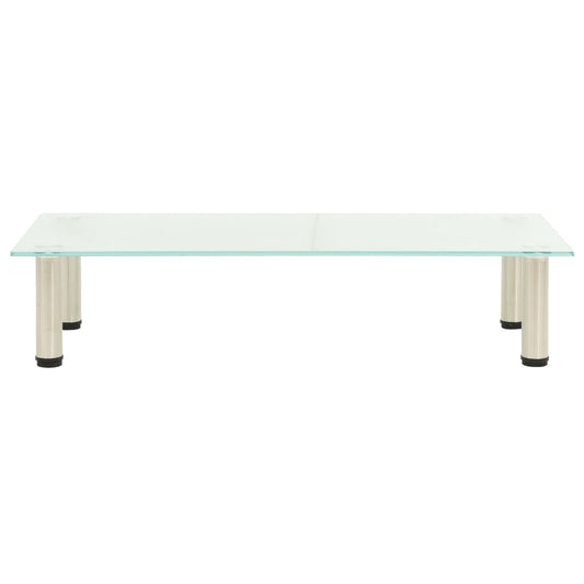 TV Stand Transparent Tempered glass, Stainless steel Medium