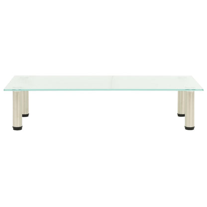 TV Stand Transparent Tempered glass, Stainless steel Medium