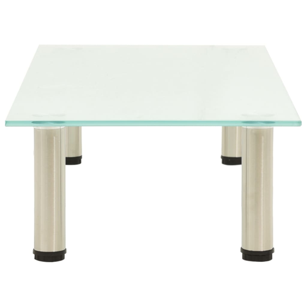 TV Stand Transparent Tempered glass, Stainless steel Medium