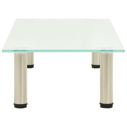 TV Stand Transparent Tempered glass, Stainless steel Medium