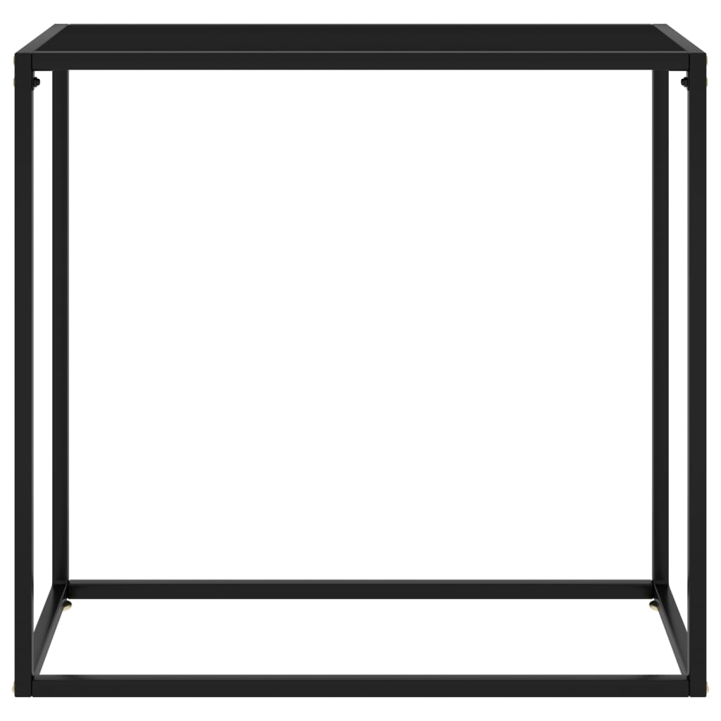 Console Table Black Tempered glass Simplistic Console Table