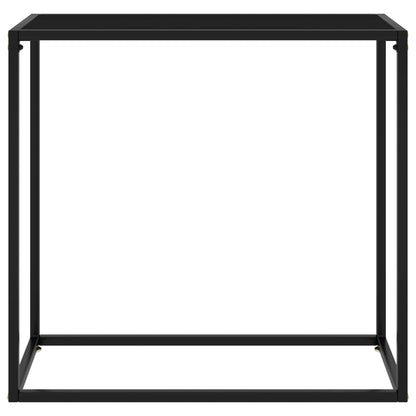 Console Table Black Tempered glass Simplistic Console Table