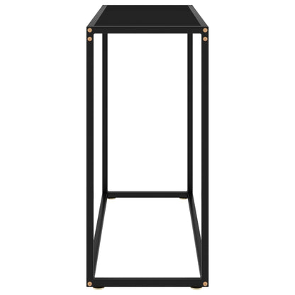 Console Table Black Tempered glass Simplistic Console Table