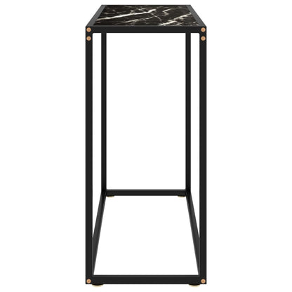 Console Table Black Tempered glass Medium Durable Console Table