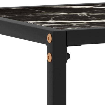 Console Table Black Tempered glass Medium Durable Console Table