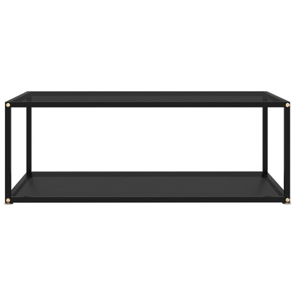 Coffee Table Black Tempered Glass Medium Coffee Table
