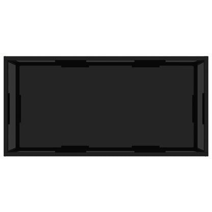 Coffee Table Black Tempered Glass Medium Coffee Table