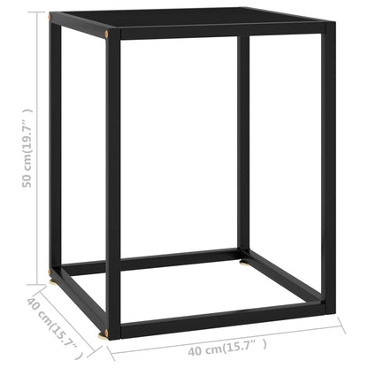 Coffee Table Black Tempered glass Small Durable Coffee Table